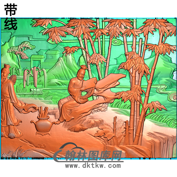 GDRW-8047-古代人物精雕图(GD-233)展示