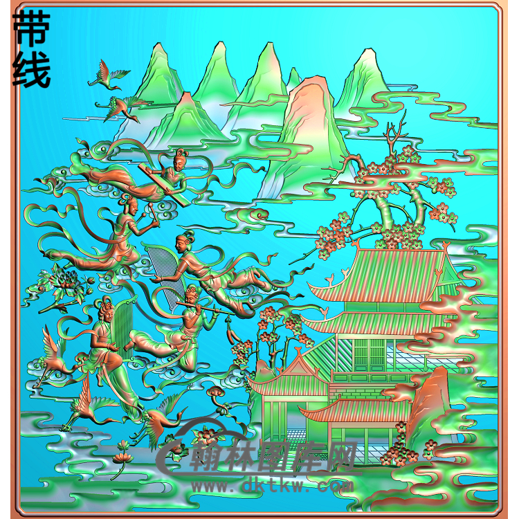 GDRW-8058-古代人物精雕图(GD-243)展示