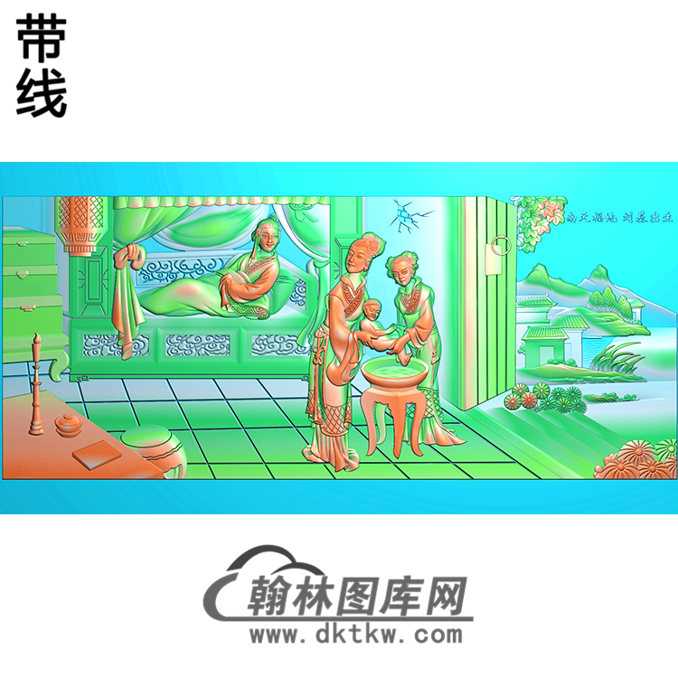 RW-15-人物系列精雕图(GD-453)展示
