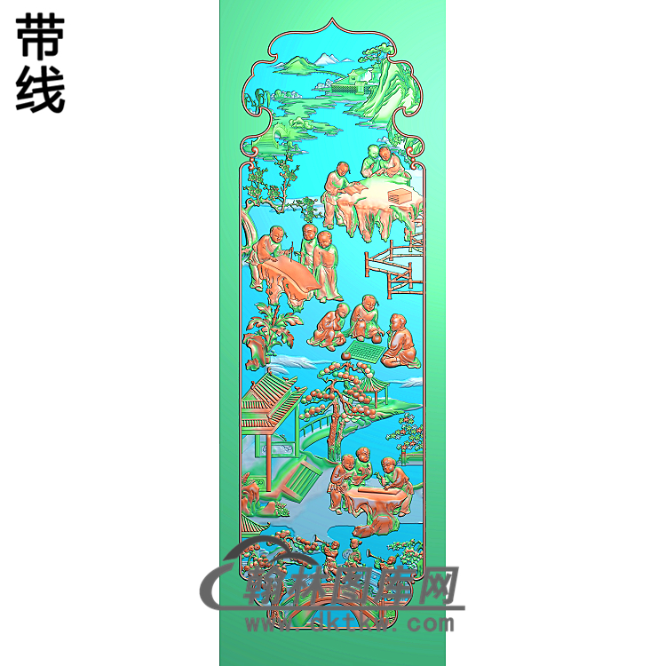 RW-049-人物系列精雕图(GD-282)展示
