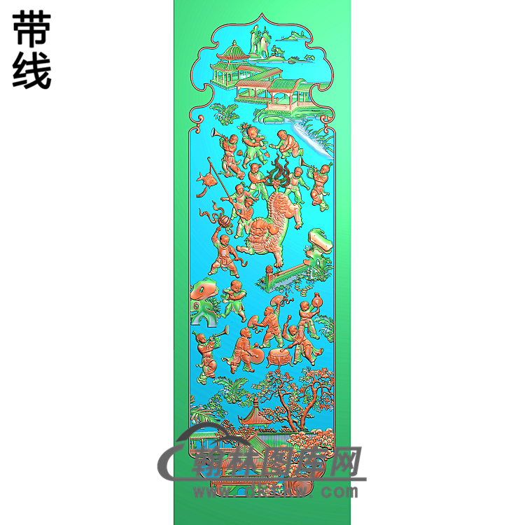 RW-050-人物系列精雕图(GD-283)展示