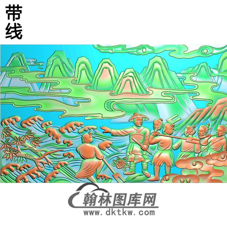 RW-090-人物系列精雕图(GD-299)展示