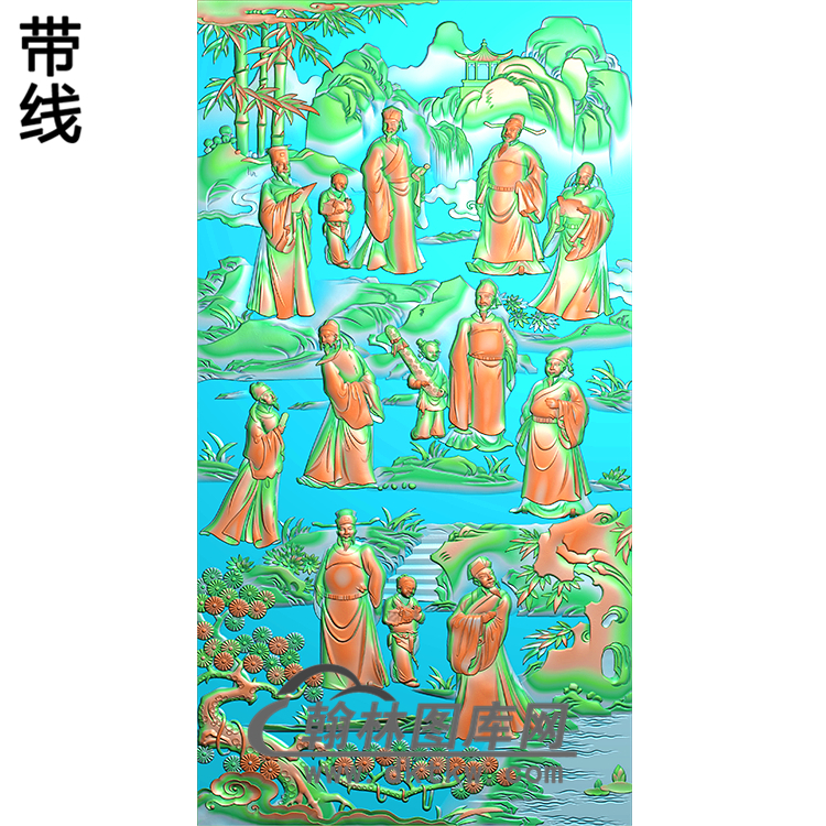 RW-098-人物系列精雕图(GD-302)展示