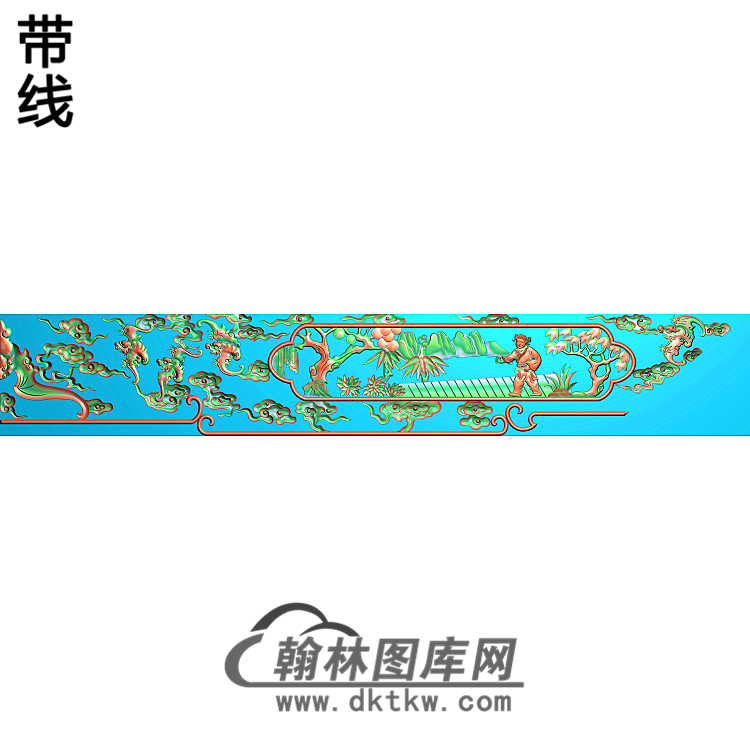 TZ-496-床围板短精雕图(GD-333)展示