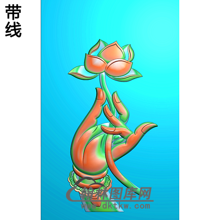 观音手00x500x10精雕图(GD-367)展示