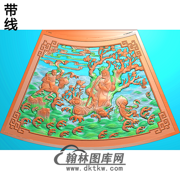 铁拐李-50精雕图(GD-418)展示