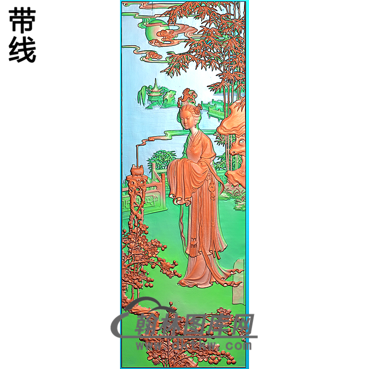 貂蝉精雕图(GD-357)展示
