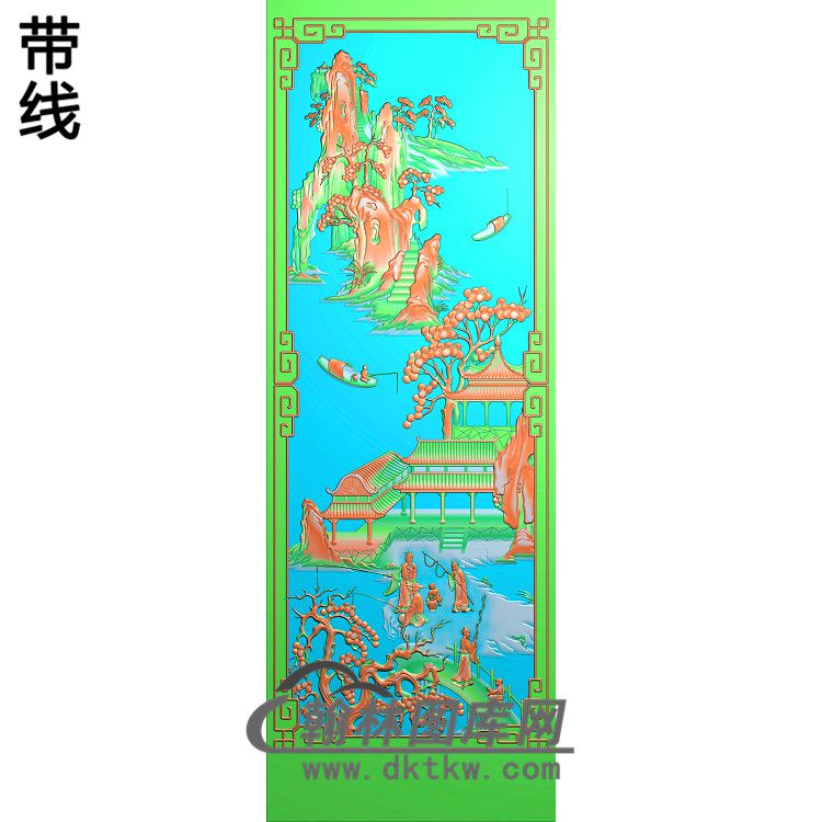 鱼1x3精雕图（SSFJ-211）展示