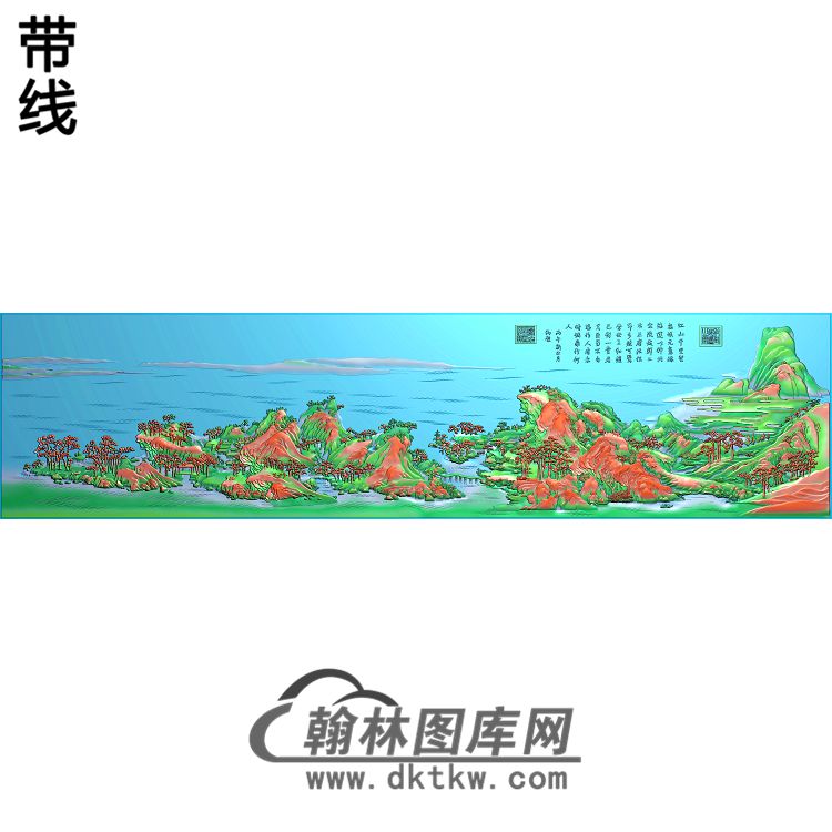 SSJZ-2206万里江山精雕图（SSFJ-143）展示