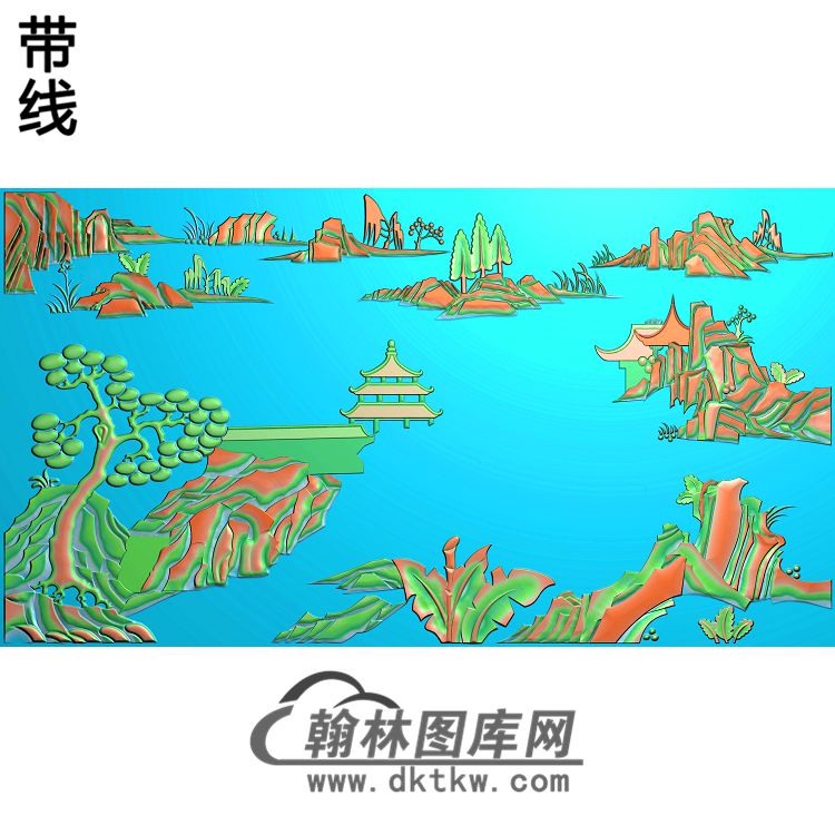 SSJZ-2216山水宝座精雕图（SSFJ-146）展示
