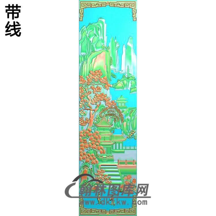 锦香风景色2精雕图（SSFJ-202）展示