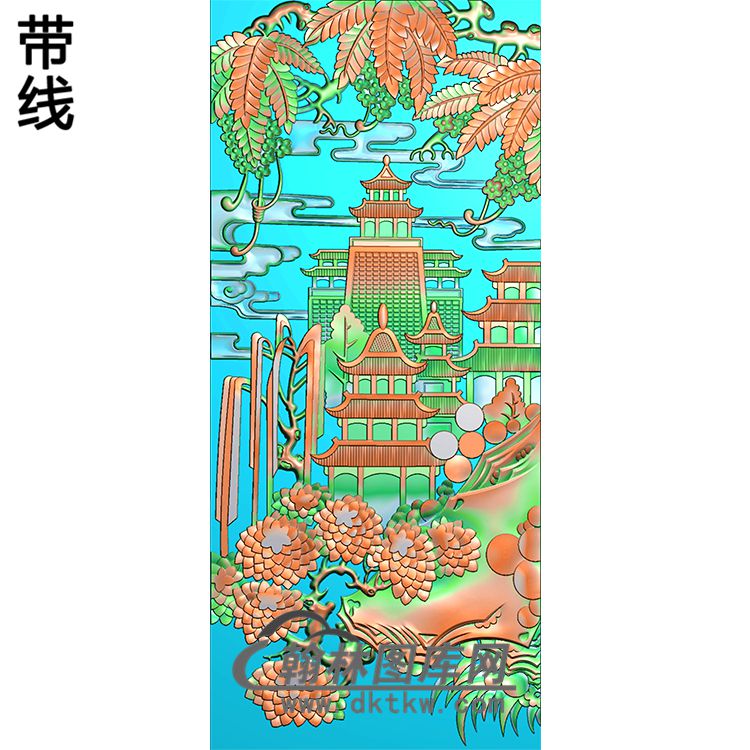 SS-009-山水系列精雕图(SSJZ-030)展示