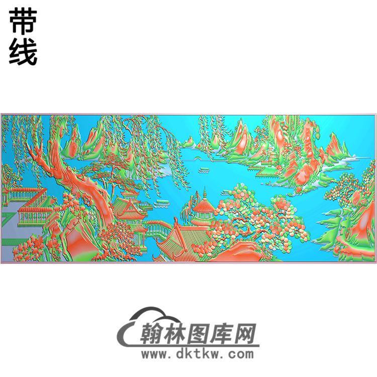 SS-029-山水系列精雕图(SSJZ-041)展示