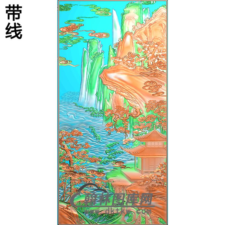 SS-033-山水系列精雕图(SSJZ-045)展示