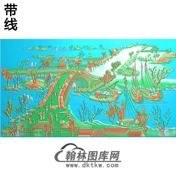 SS-036-山水系列精雕图(SSJZ-047)展示