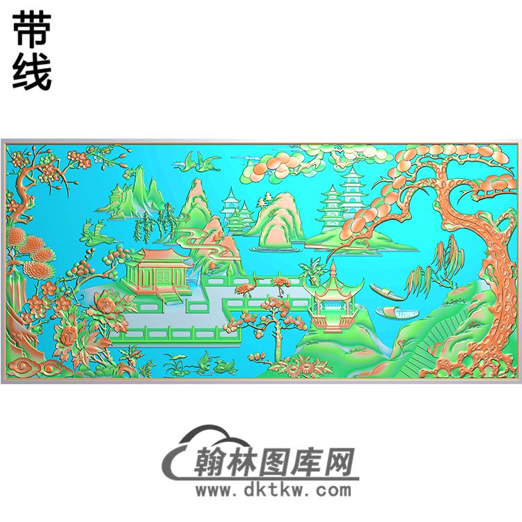 SS-057-山水系列精雕图(SSJZ-058)展示