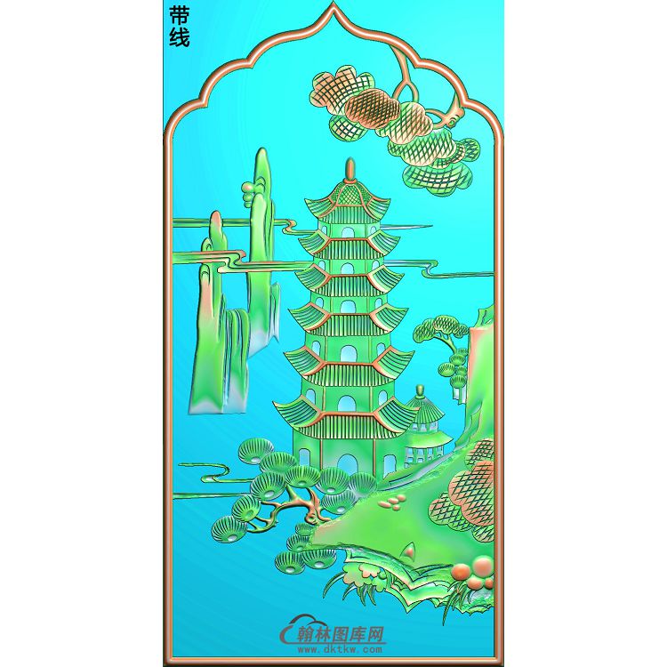 SSJZ-458-山水精雕图(SSJZ-108)展示