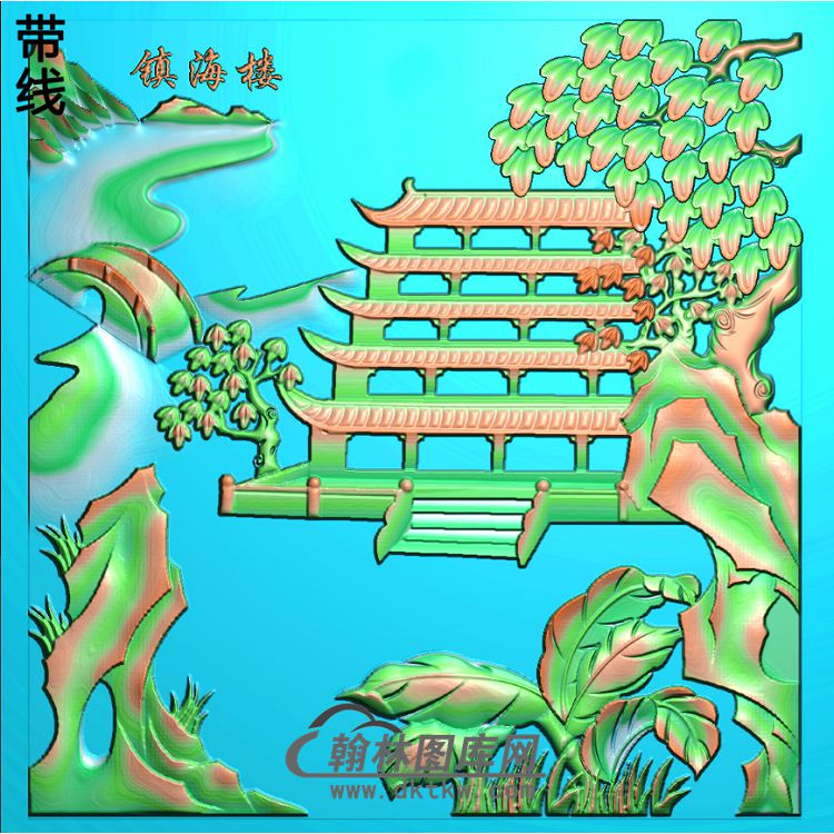 SSJZ-2017镇海楼1精雕图(SSJZ-118)展示