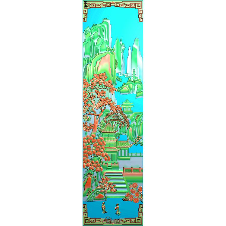 SSJZ-6254锦香风景色精雕图(SSJZ-150)展示