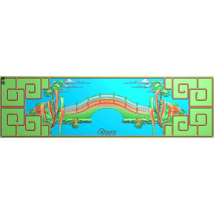 SSJZ-7081景韵顶箱柜抽牙板.jdp35精雕图(SSJZ-156)展示