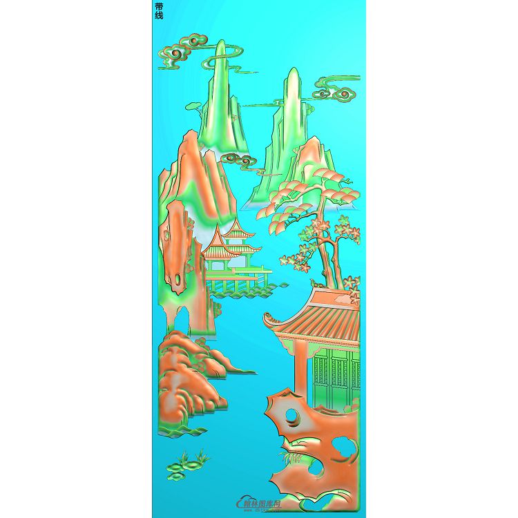 山水039_AUTOSAVE精雕图(SSJZ-204)展示