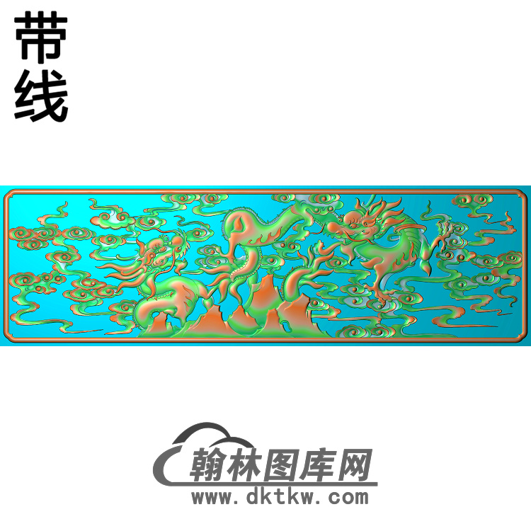 L-8008-龙带线精雕图（SL-089）展示