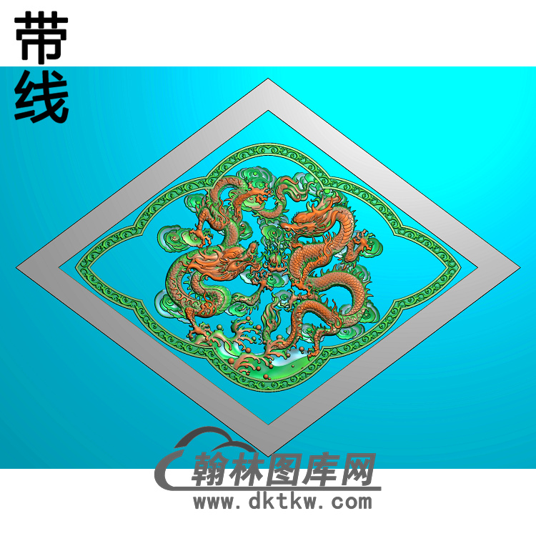 WQ-134带线精雕图（SL-104）展示