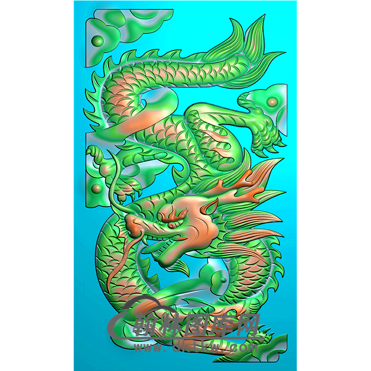 龙碑板无线精雕图 （MBBB-2000）展示