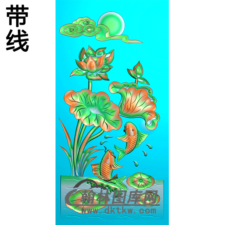 荷花碑板精雕图（MBBB-2015）展示