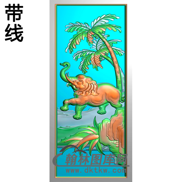 大象碑板精雕图（MBBB-2025）展示