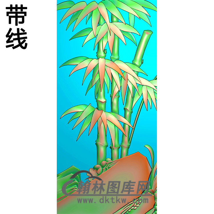 竹子碑板精雕图（MBBB-2092）展示