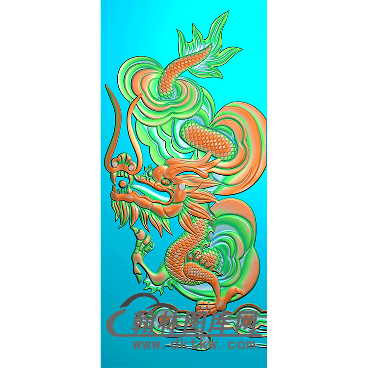 龙碑板精雕图（MBBB-2109）展示