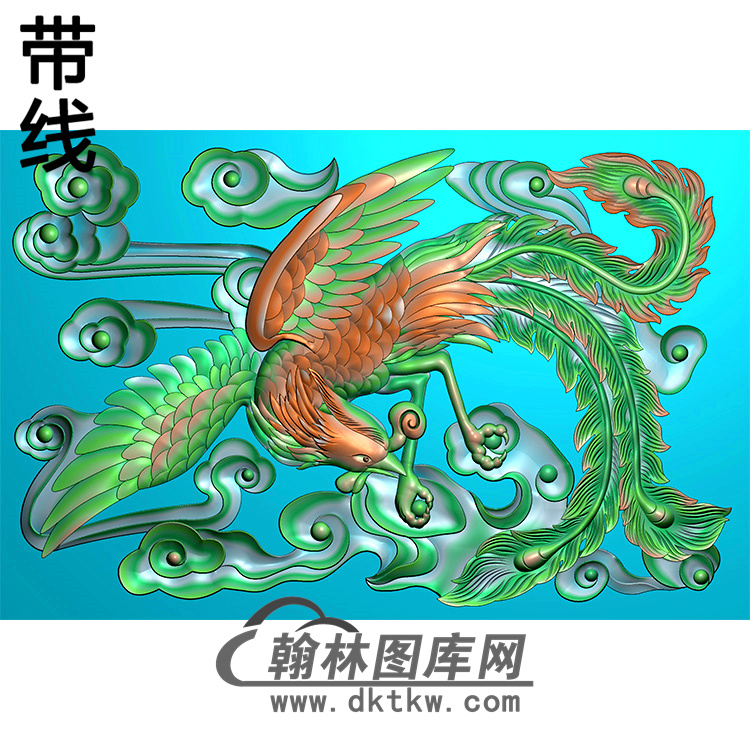 凤碑板精雕图 （MBBB-2118）展示