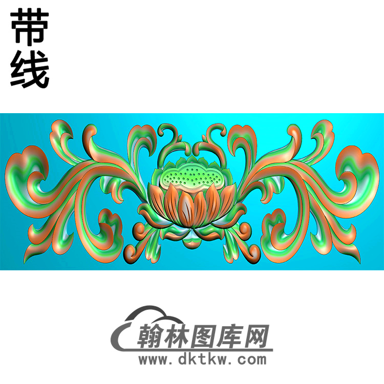 莲花碑板精雕图（MBBB-2176）展示