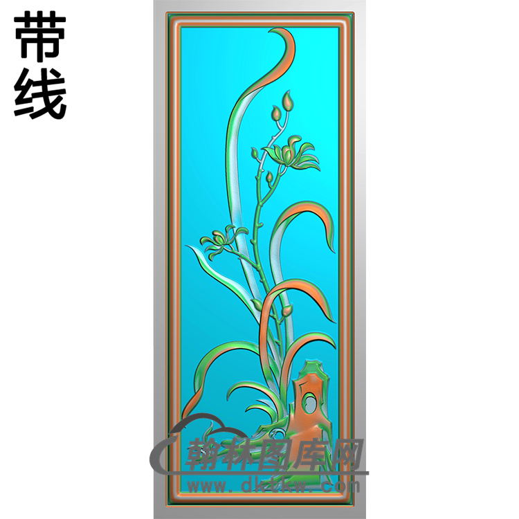 兰花碑板精雕图（MBBB-2212）展示