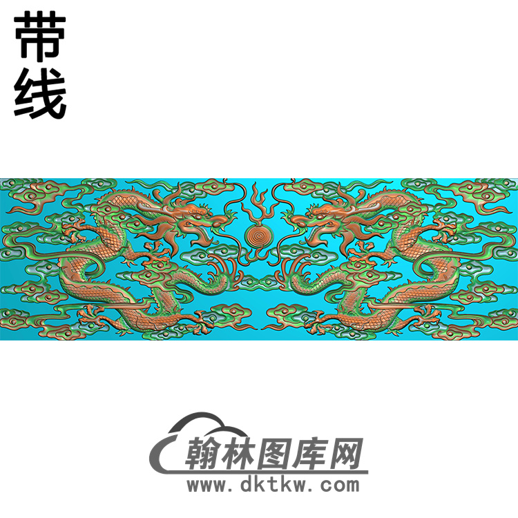 双龙碑板精雕图（MBBB-2231）展示