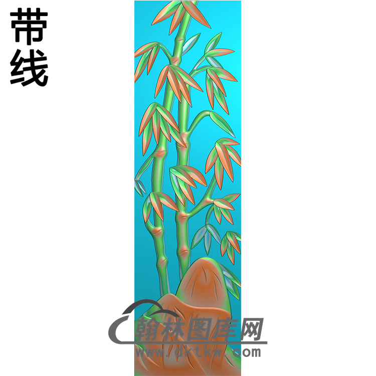 竹子碑板精雕图（MBBB-2235）展示