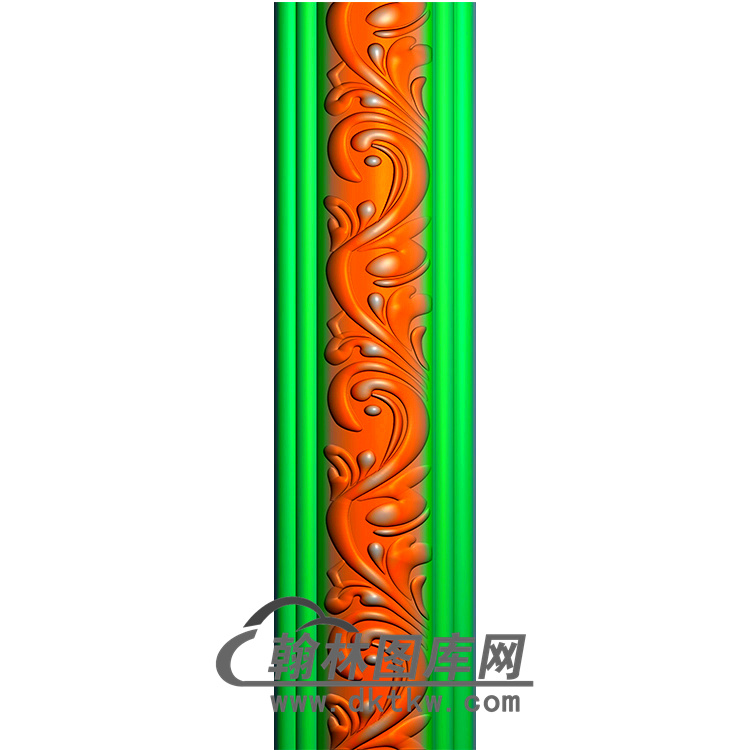 花立柱精雕图（MBLZ-2294）展示