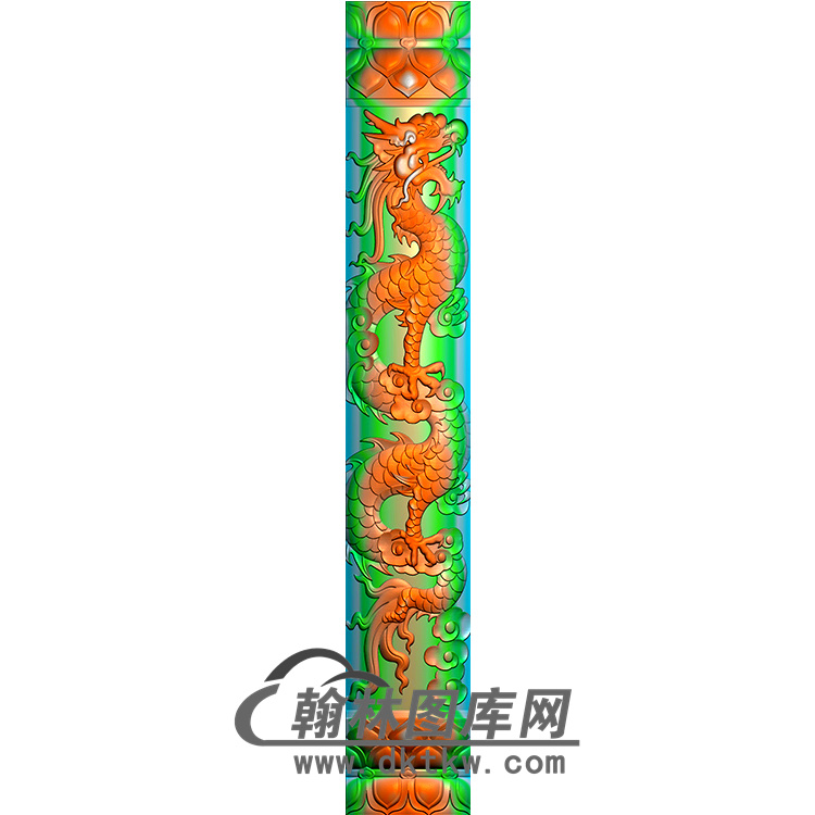 龙柱精雕图（MBLZ-2303）展示