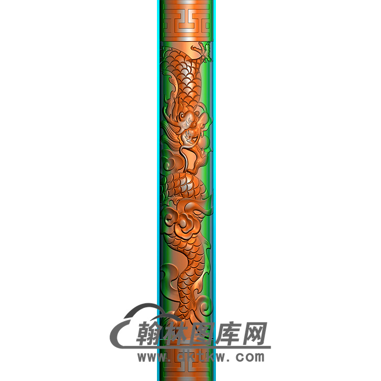 龙柱精雕图（MBLZ-2304）展示