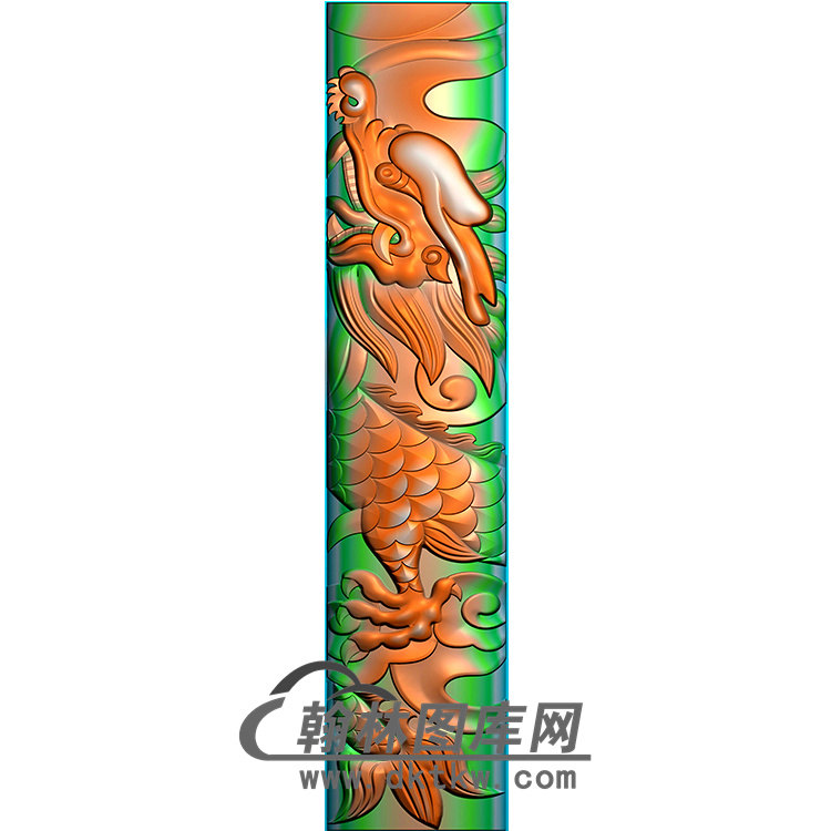 龙柱 精雕图（MBLZ-2324）展示