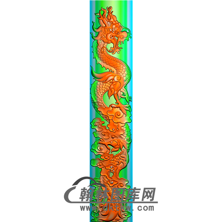 龙柱精雕图（MBLZ-2329）展示