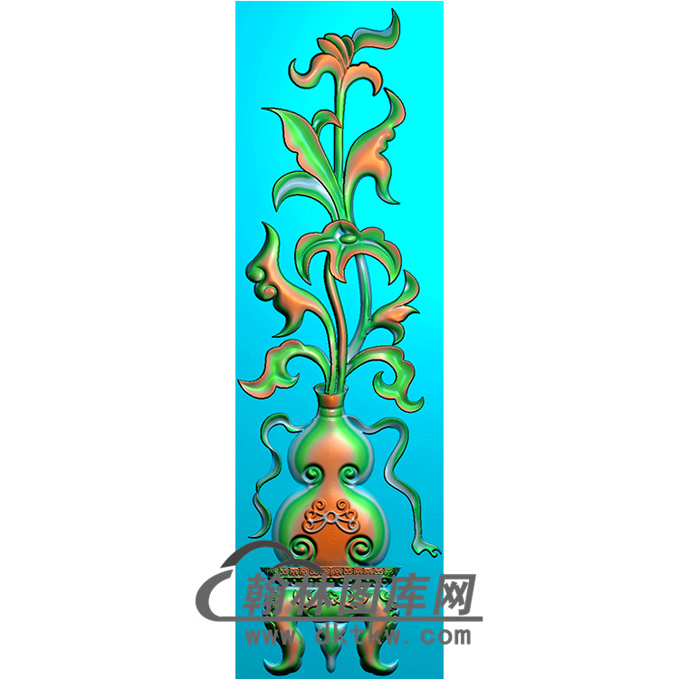 花瓶立柱精雕图（MBLZ-2366）展示