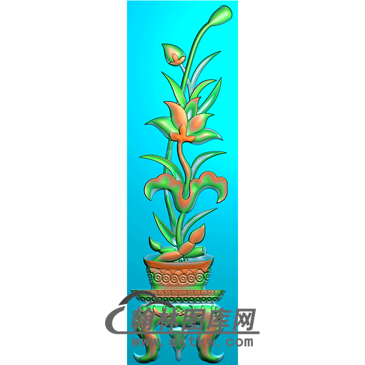 花瓶立柱精雕图（MBLZ-2368）展示