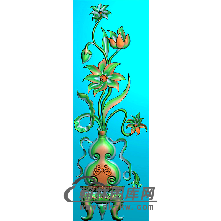 花瓶立柱精雕图 （MBLZ-2369）展示
