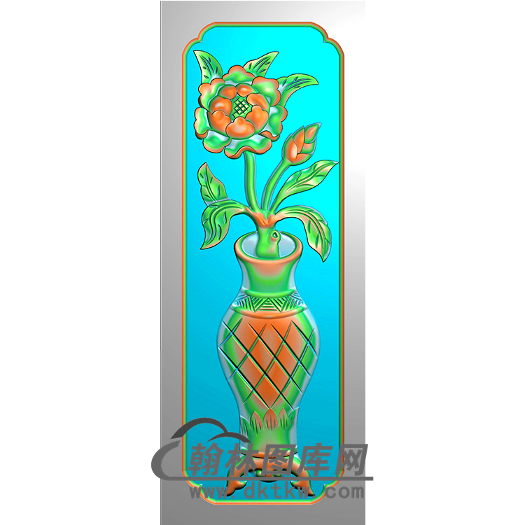 花瓶立柱精雕图（MBLZ-2374）展示