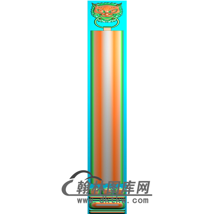 对联框立柱精雕图（MBLZ-2380）展示