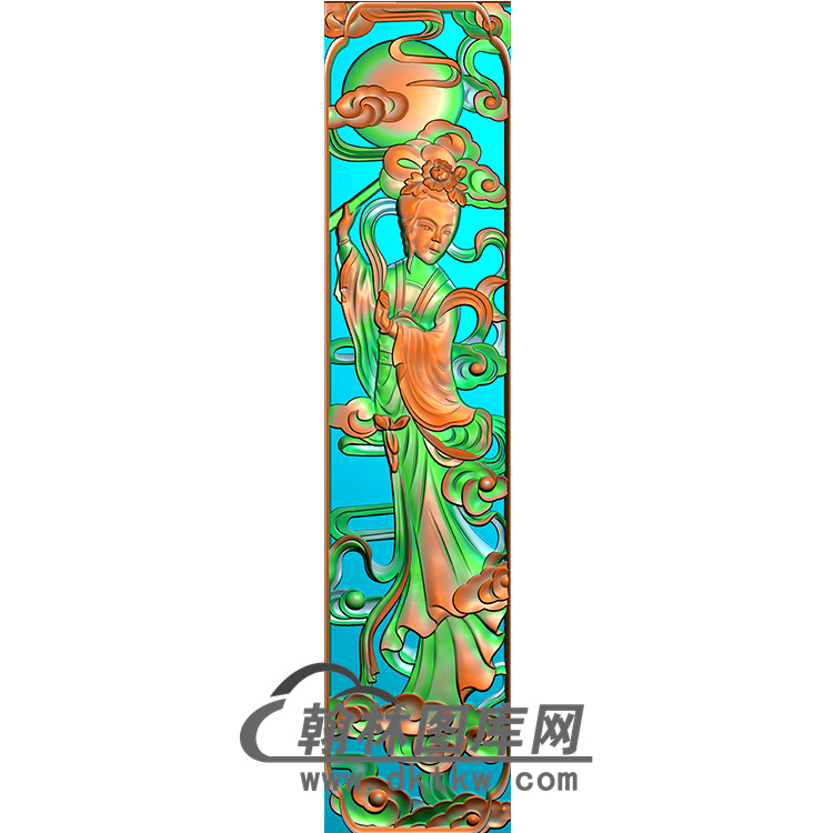 仙女立柱精雕图 （MBLZ-2385）展示
