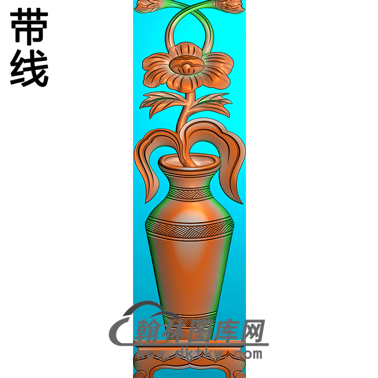 花瓶立柱精雕图（MBLZ-2411）展示