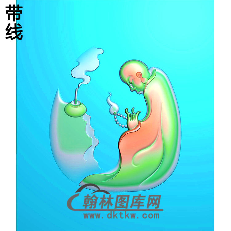 悟道佛像精雕图（DXF-147)展示